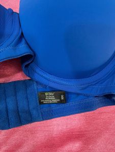 Blue strapless Bra
