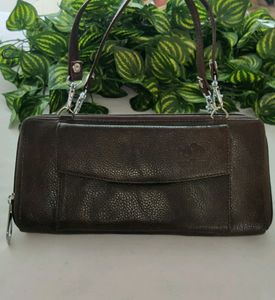 Brown Plain Multi Layer Hand Bag (Women)