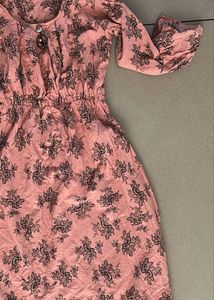 Floral Print Pink Dress
