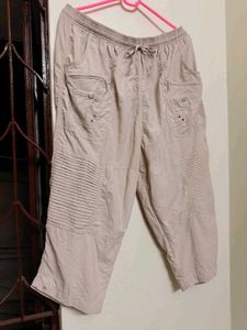 y2k vintage studded cargo capri style pants