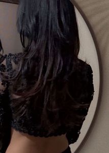 Elegant Black Embellished Blouse