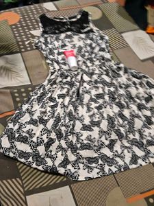 Monarch Butterfly Print Dress and facewash free