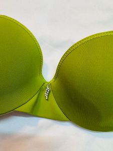 Olive Green Lace Bra