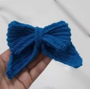 Cute Handmade Blue Bow