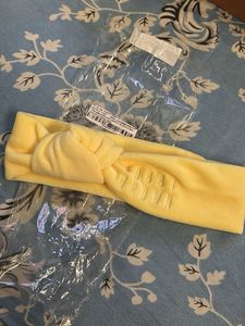 Bobbi Brown Yellow Plush Twisted Headband
