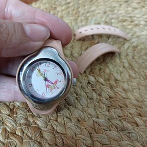 Titan Zoop Pink Butterfly Watch Dial for Kids