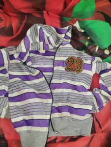 Striped Zip-Up Hoodie