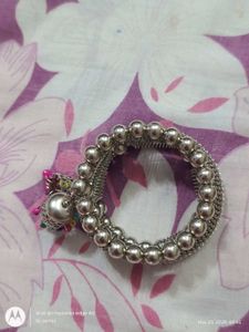 Boho Silver Jhumka Bangles