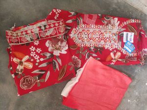 Print Kurta Set cotton fancy party wear