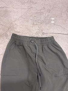 Olive Green Cargo Pants with Zipper Pockets