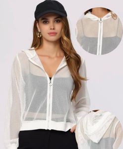 Stylist Mesh Bomber Jacket Sporty With Hoodie