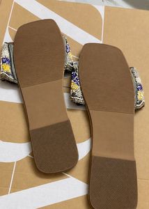 Beaded "Queen" &amp; "Drama" Slide Sandals