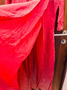 Beautiful Pink Kurta Set with Embellishments