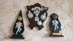 Vintage Sports Trophies (Set of 3)
