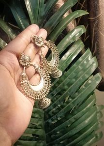Boho Tribal Jhumka Earrings