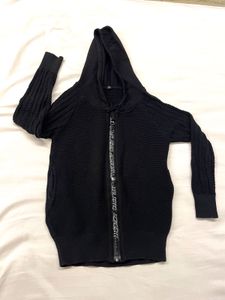 Black Zip-Up Hoodie