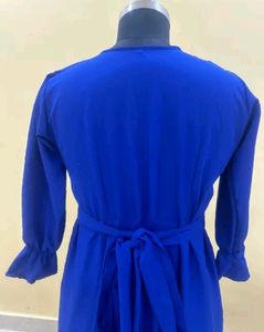 Blue Long Amrela Gown