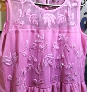 💖Pretty Pink Embroidered Maxi Dress
