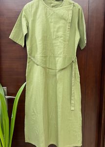 AJIO Green Casual Dress.