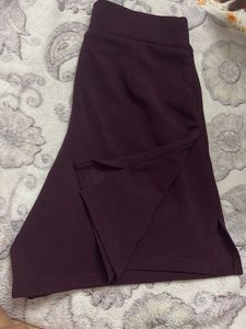 Burgundy High-Waisted Shorts