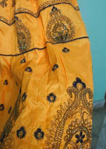 Orange Embellished Lehenga Choli