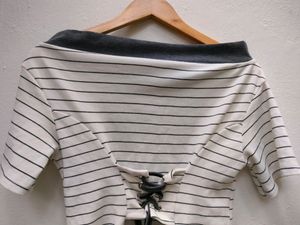 Off Shoulder Tie Up Top #STUDIO