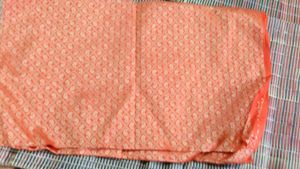 Orange Paisley blouse material