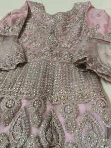 Elegant Pink Embroidered Dress