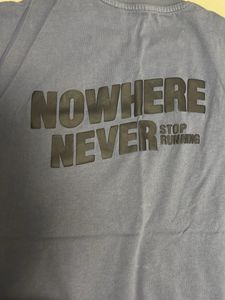 Blue T-Shirt with Sneaker Graphic