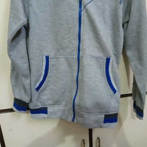grey hoodie