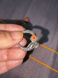 Lord Shiva Rudraksha Earrings with ring
