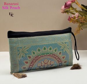 Banarasi Silk Pouch Clutch