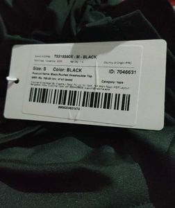 NEWME Black One-Shoulder Top
