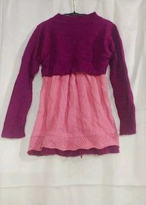 Girl's Knit Dress - Adorable &amp; Warm!