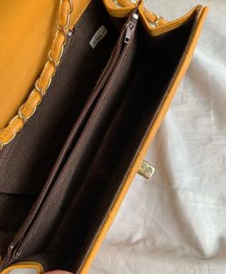 Chic Mustard Quilted Crossbody Bag