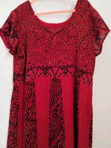 Bohemian Red Maxi Dress