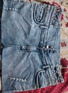 Denim Mini Skirt