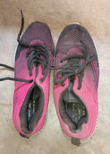 Pink &amp; Black Running Shoes