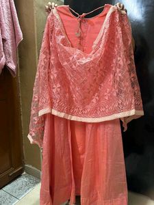 party wear coral suit set