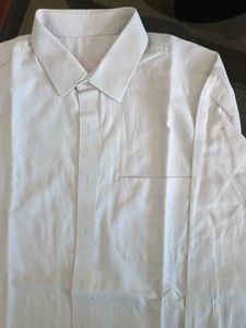 Classic White Men's Dress Shirt