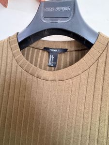 Ribbed Olive Green midi