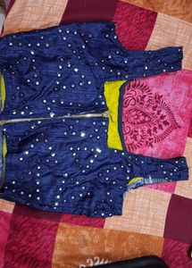 Embellished Navy Blue Blouse