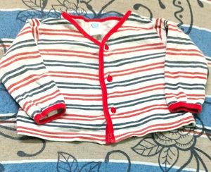 Donate Retro Striped Baby T-shirt 👕 Cardigan