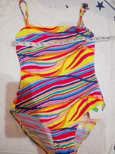 Vibrant Striped One-Piece Swimsuit