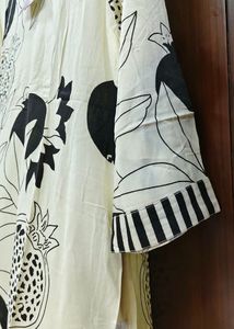 Elegant White Floral Kurta Set