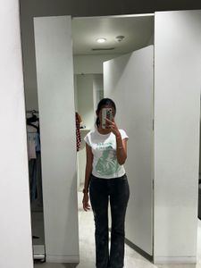 Grey Flared Jeans