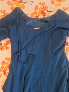Blue anarkali Embroidered Suit with Dupatta 💖