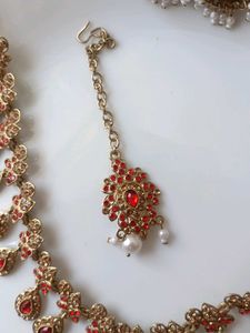 new red color jewelery set