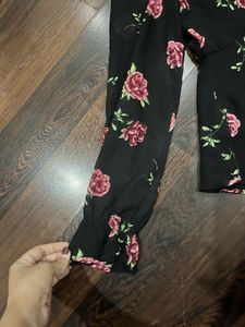 H&amp;M Floral Print V neck Top