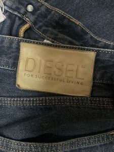 Diesel Dark Wash Straight Leg Jeans original